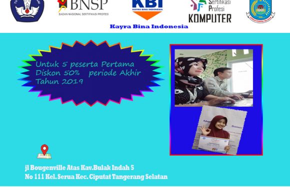 Pendidikan Kursus Komputer PNF Serua Tangerang Selatan.